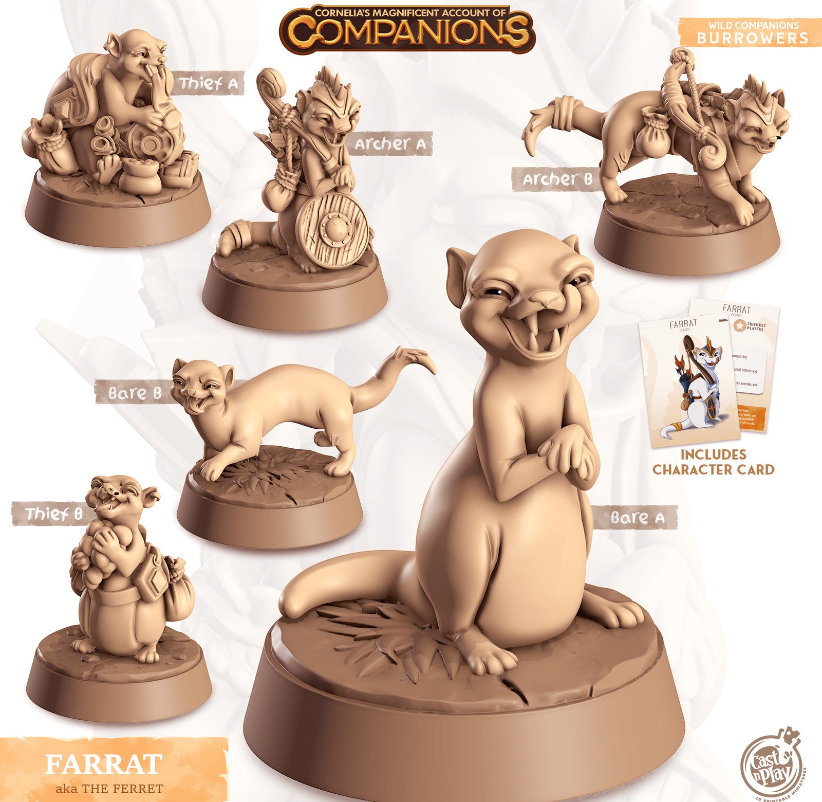 Farrat Ferret Companion miniature
