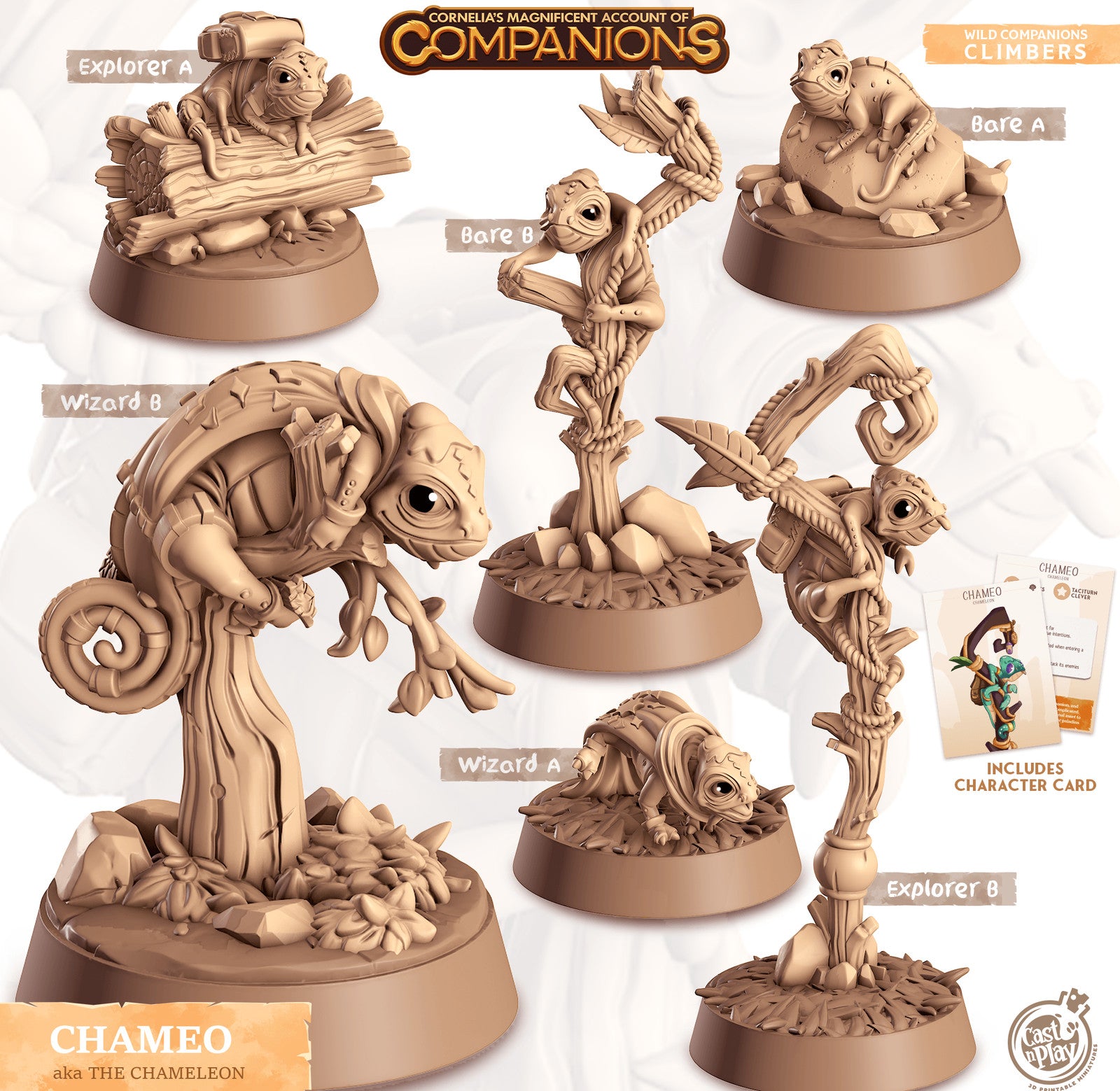 Chameo Chameleon Companion miniature