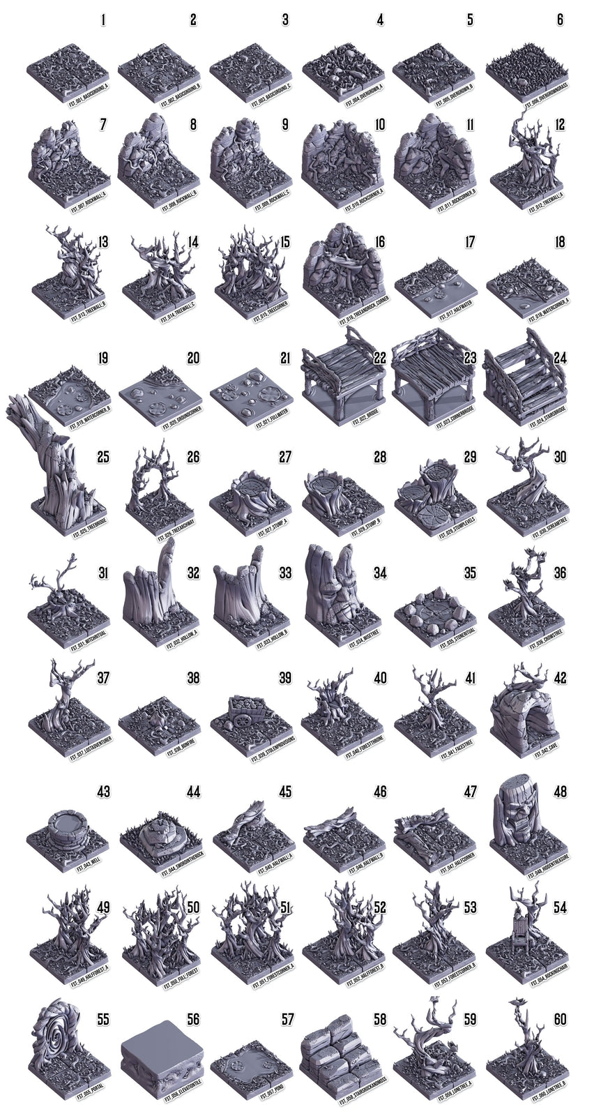 Death x Tiles - Forest Set