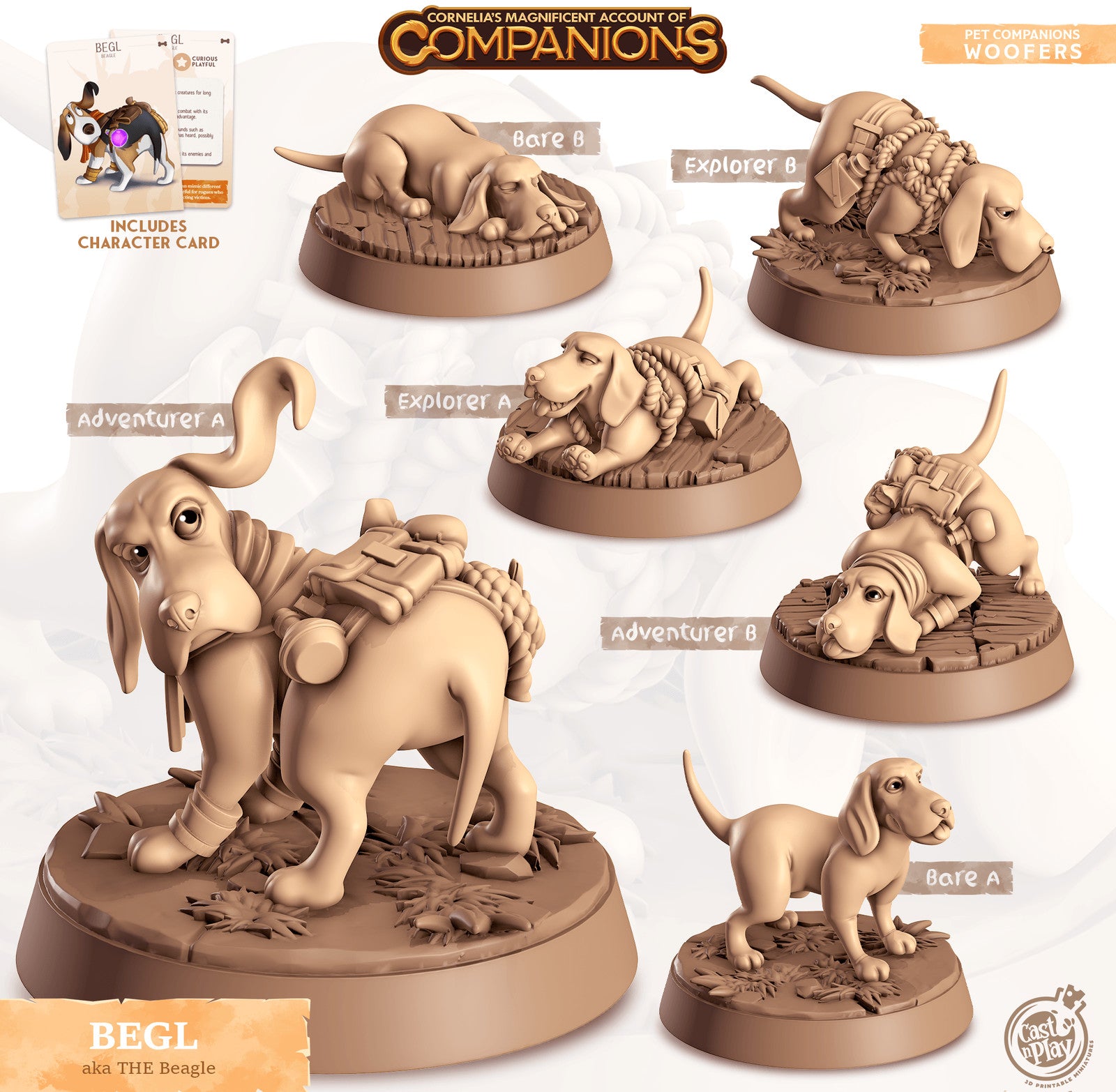 Begl Beagle Companion miniature