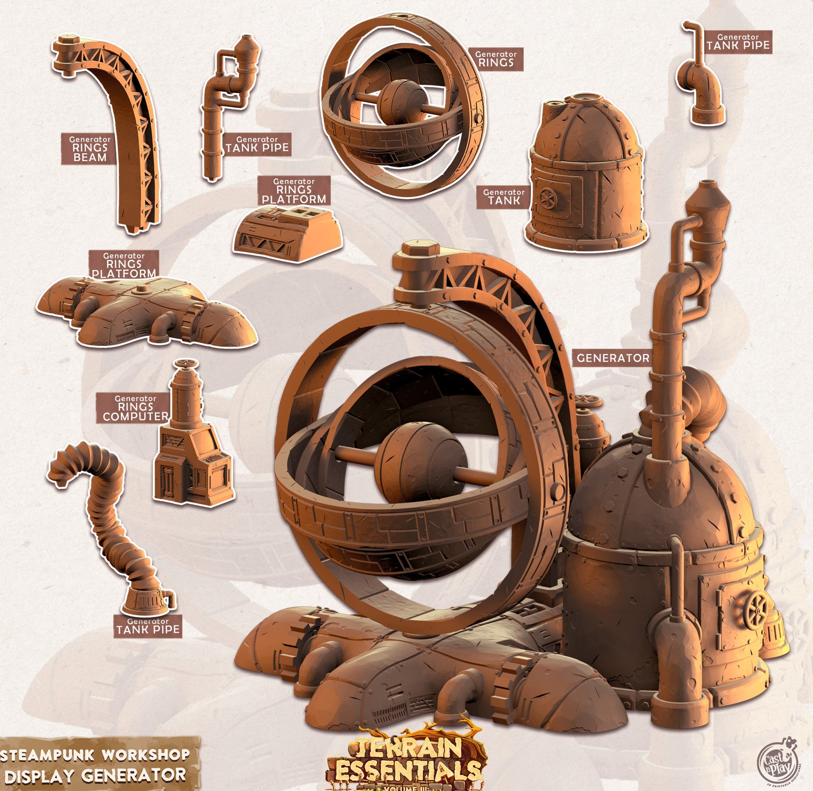 Steampunk Workshop Display Generator