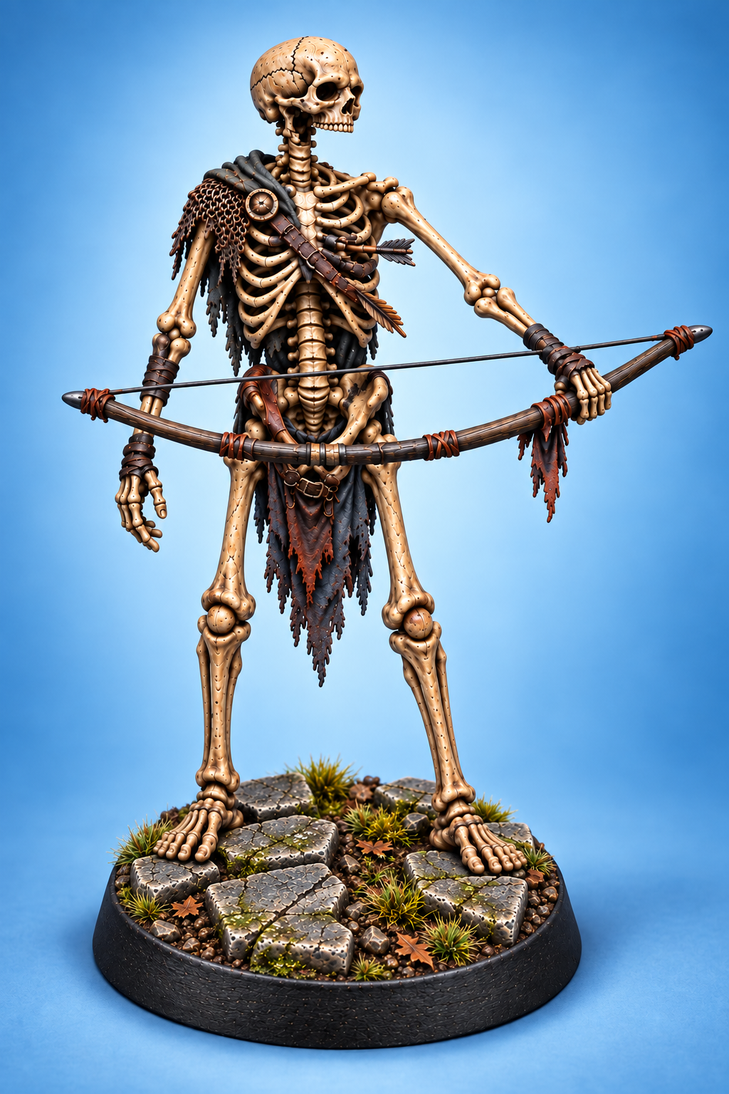 Skeleton Archer 3 painted presentation; supplied unpainted.