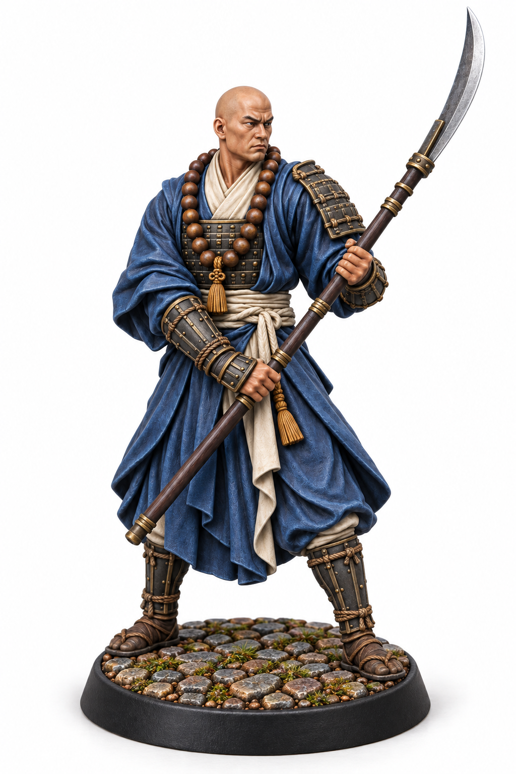 Masaru - Warrior Monk painted presentation; supplied unpainted.