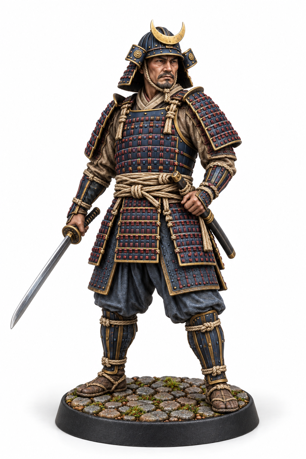 Takeda Haruto - Samurai Commander painted presentation; supplied unpainted.