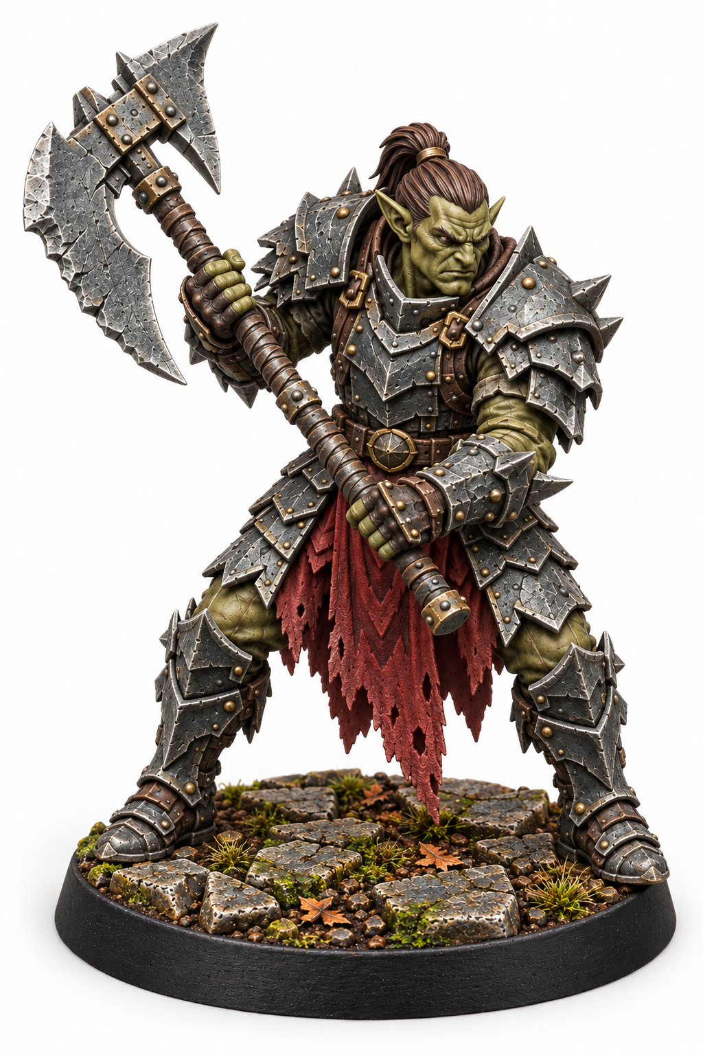 Hobgoblin with 2H Axe painted presentation; supplied unpainted.