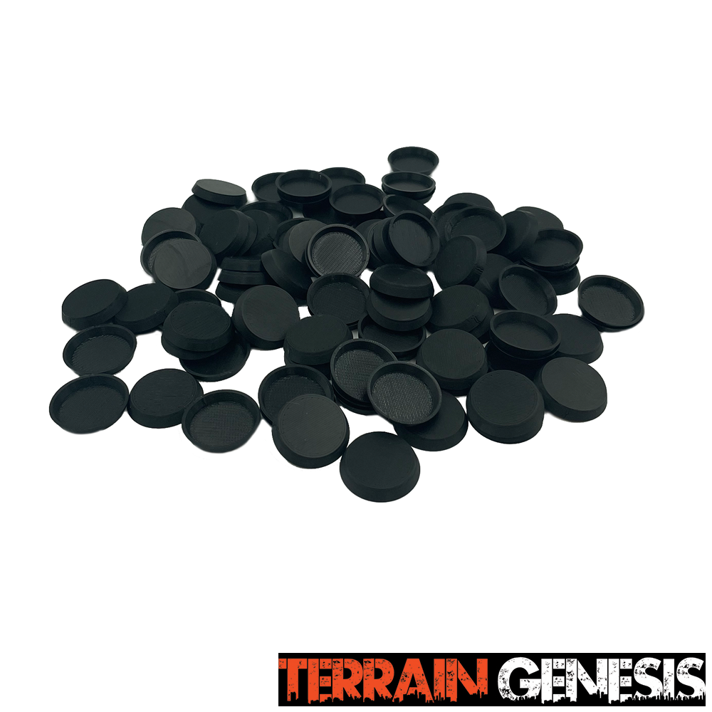 25mm Beveled Round Bases