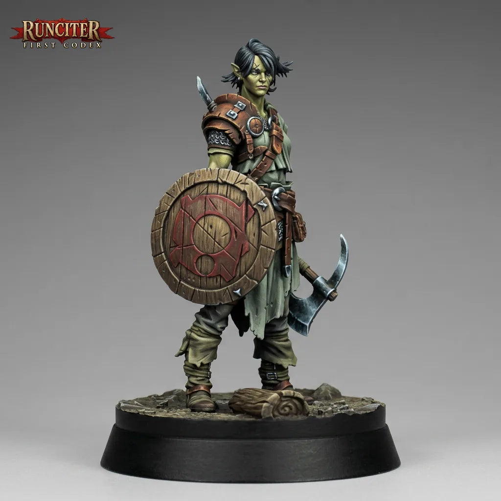 Onyx Chain · Female Half Orc Fighter