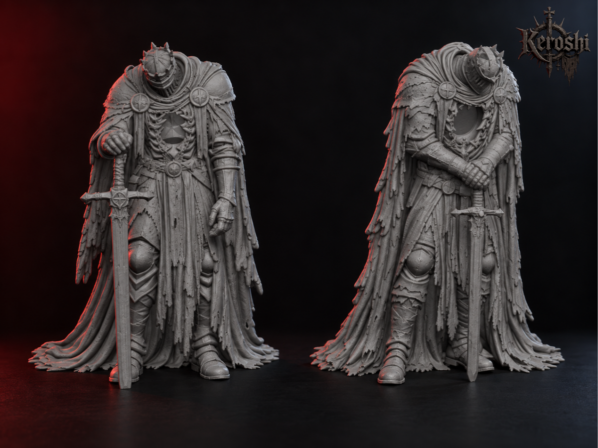 Heartless Brothers miniature, 32mm, unpainted resin