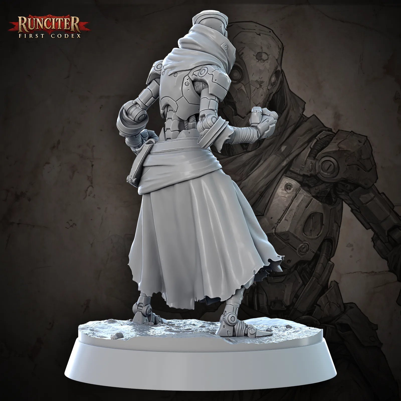 Aura, the Bronze Whisper · Female Warforged Monk
