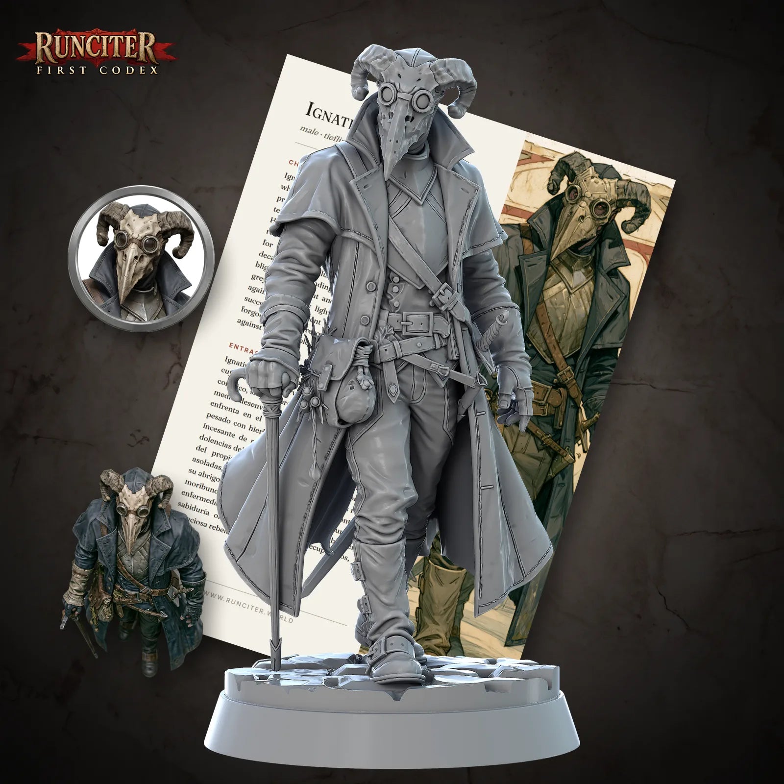 Ignatius Quill · Male Tiefling Doctor