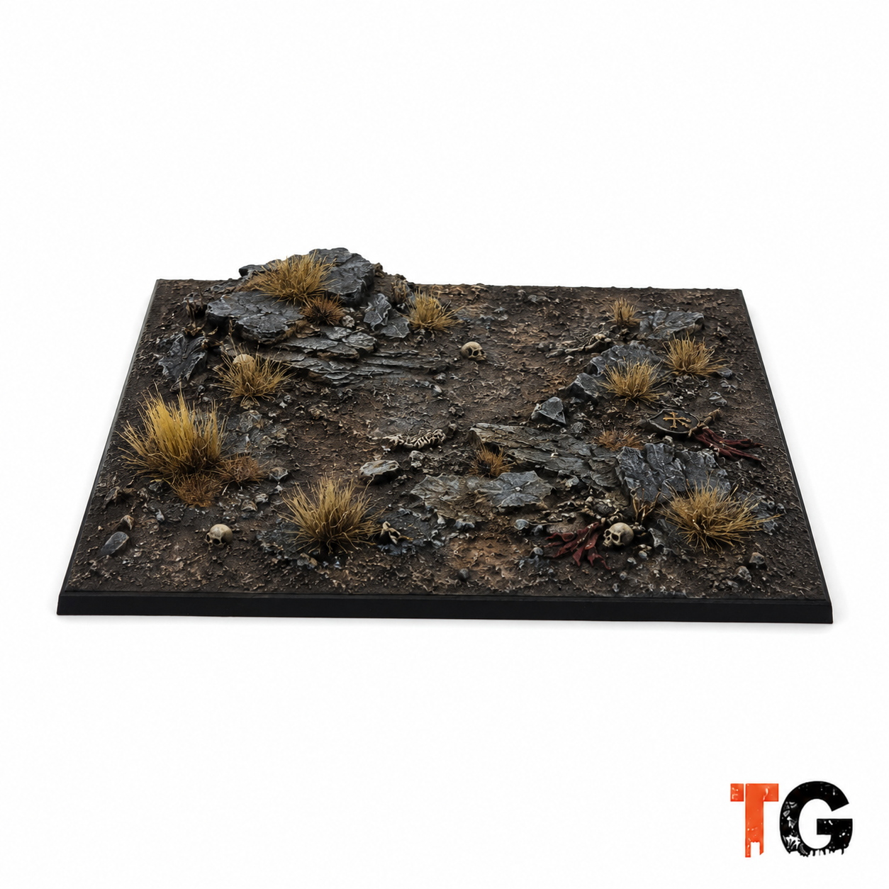 Painted and textured 100mm x 150mm rectangular base