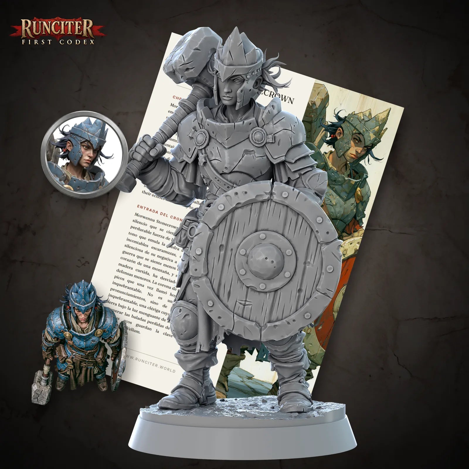 Morwenna Stonecrown · Female Goliath Cleric