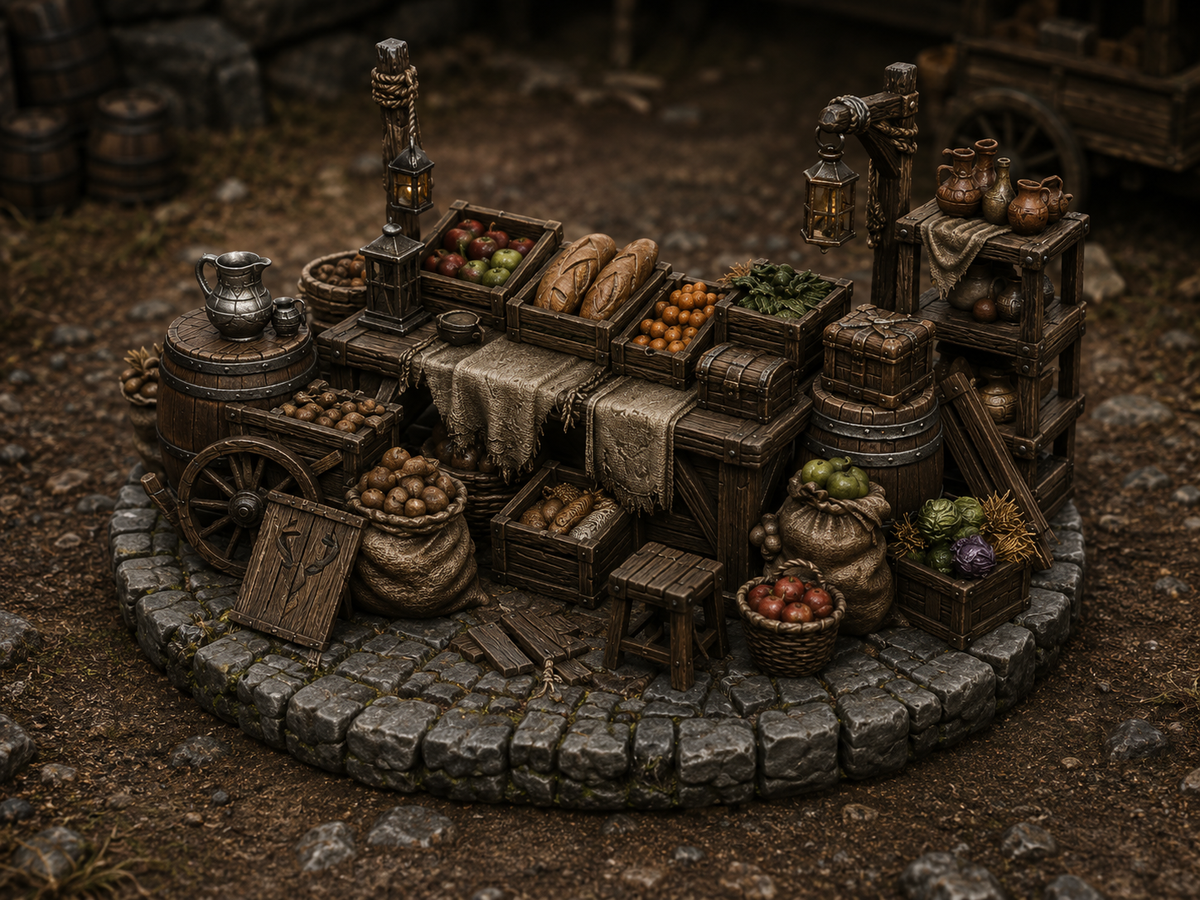 Food market stall, alternate view