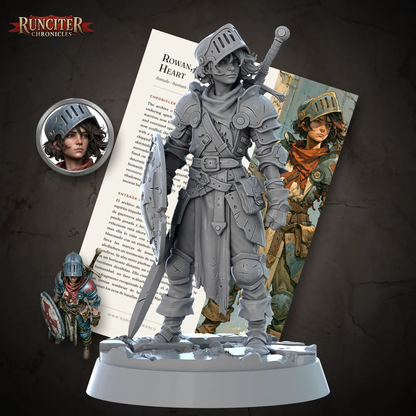 Rowan, the Steadfast Heart · Female Human Paladin