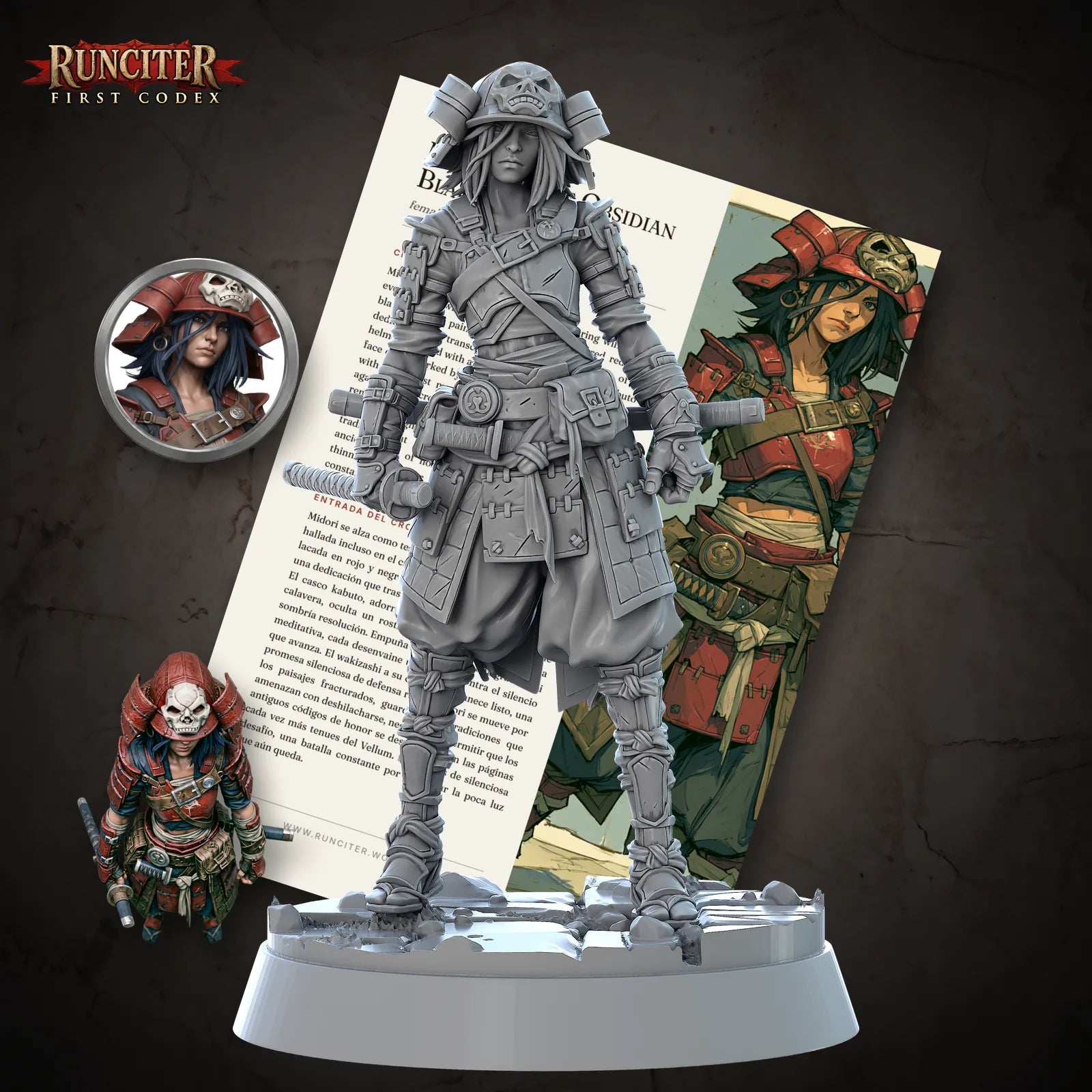 Midori of the Obsidian Blade · Female Human Fighter