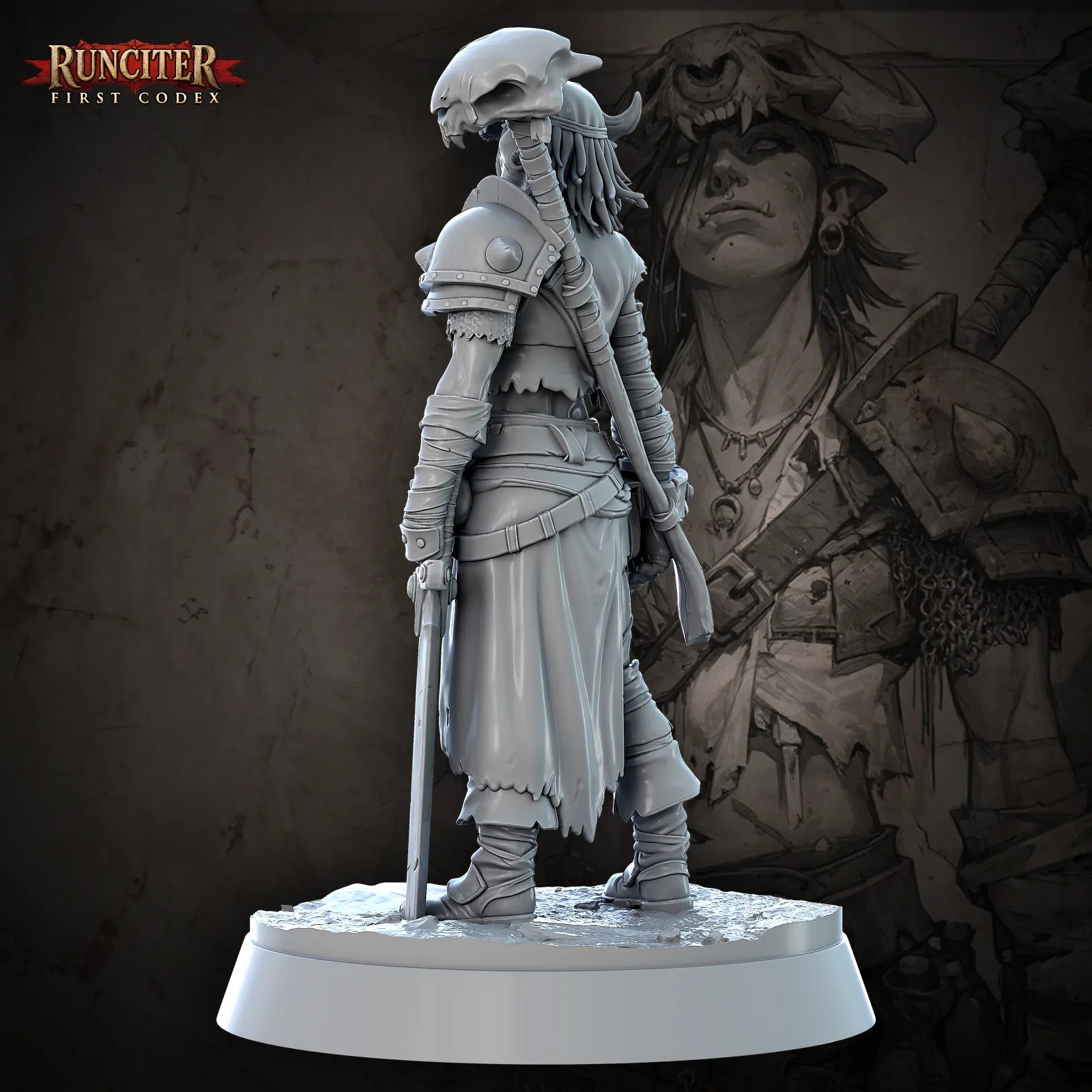 Ursa Skullbearer · Female Half Orc Fighter