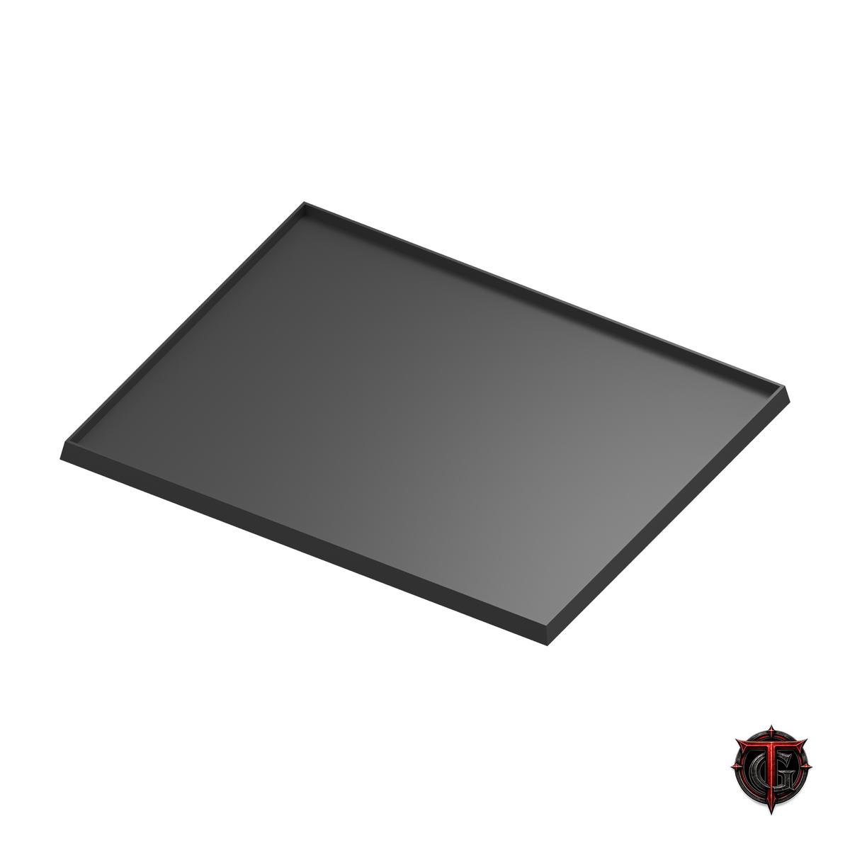 Black 30mm square-base movement tray in a 5x4 formation, 150x120mm nominal footprint.