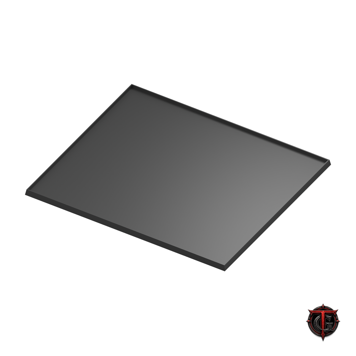 Black 30mm square-base movement tray in a 7x6 formation, 210x180mm nominal footprint.