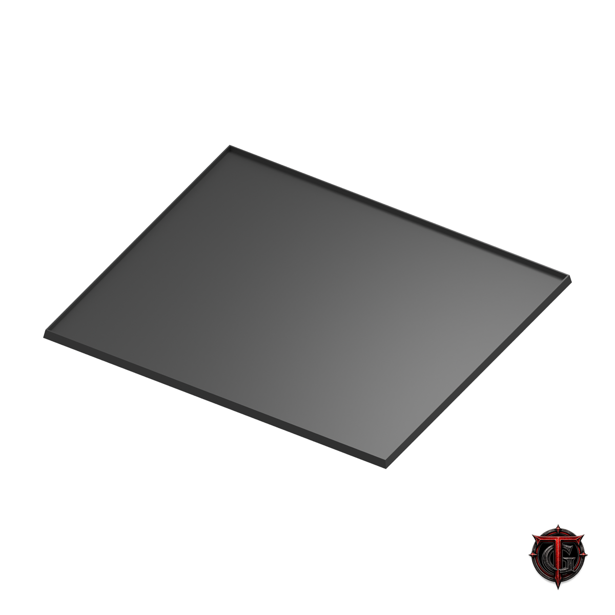 Black 30mm square-base movement tray in a 8x7 formation, 240x210mm nominal footprint.