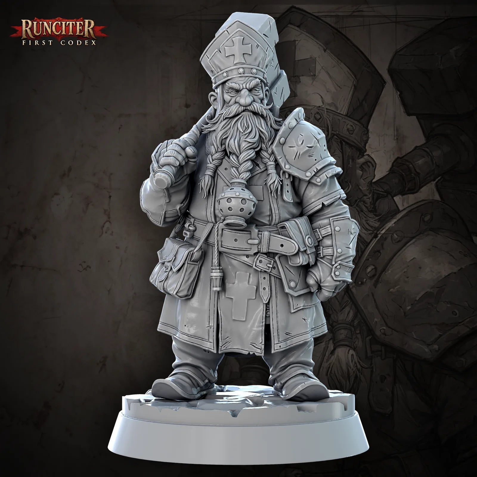 Durin Stonehand · Male Dwarf Cleric
