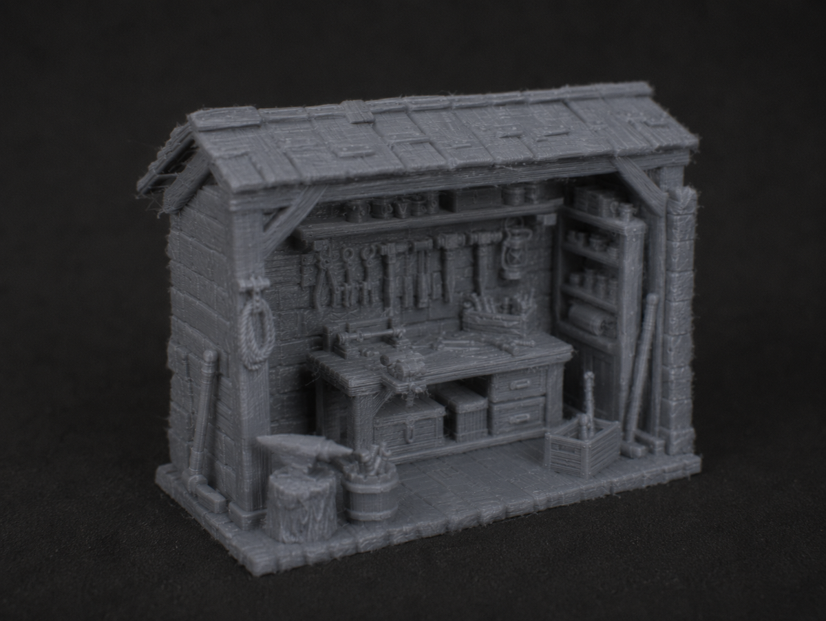 Blacksmith workshop shed, further detail