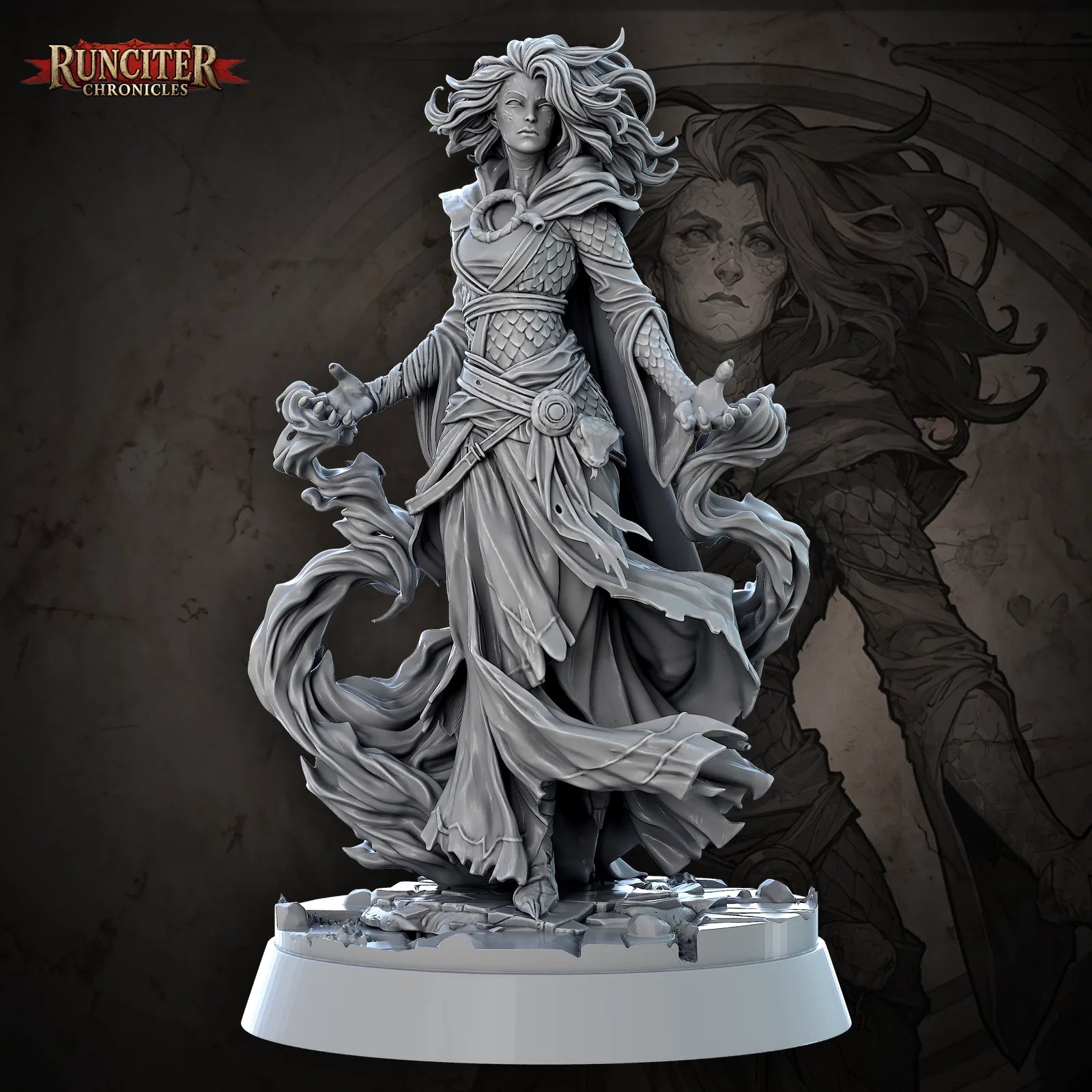 Syllis Shadeheart · Female Yuan Ti Sorcerer