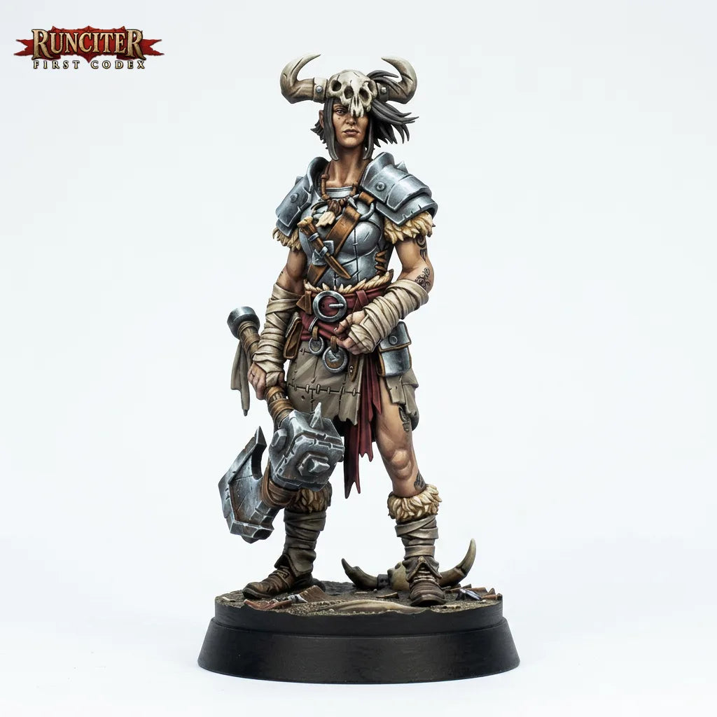 Greta Stonehand · Female Goliath Barbarian