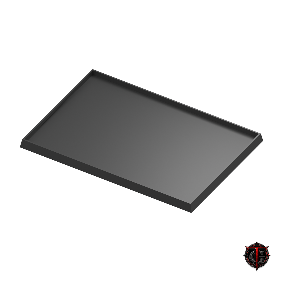 Black 40mm square-base movement tray in a 3x2 formation, 120x80mm nominal footprint.