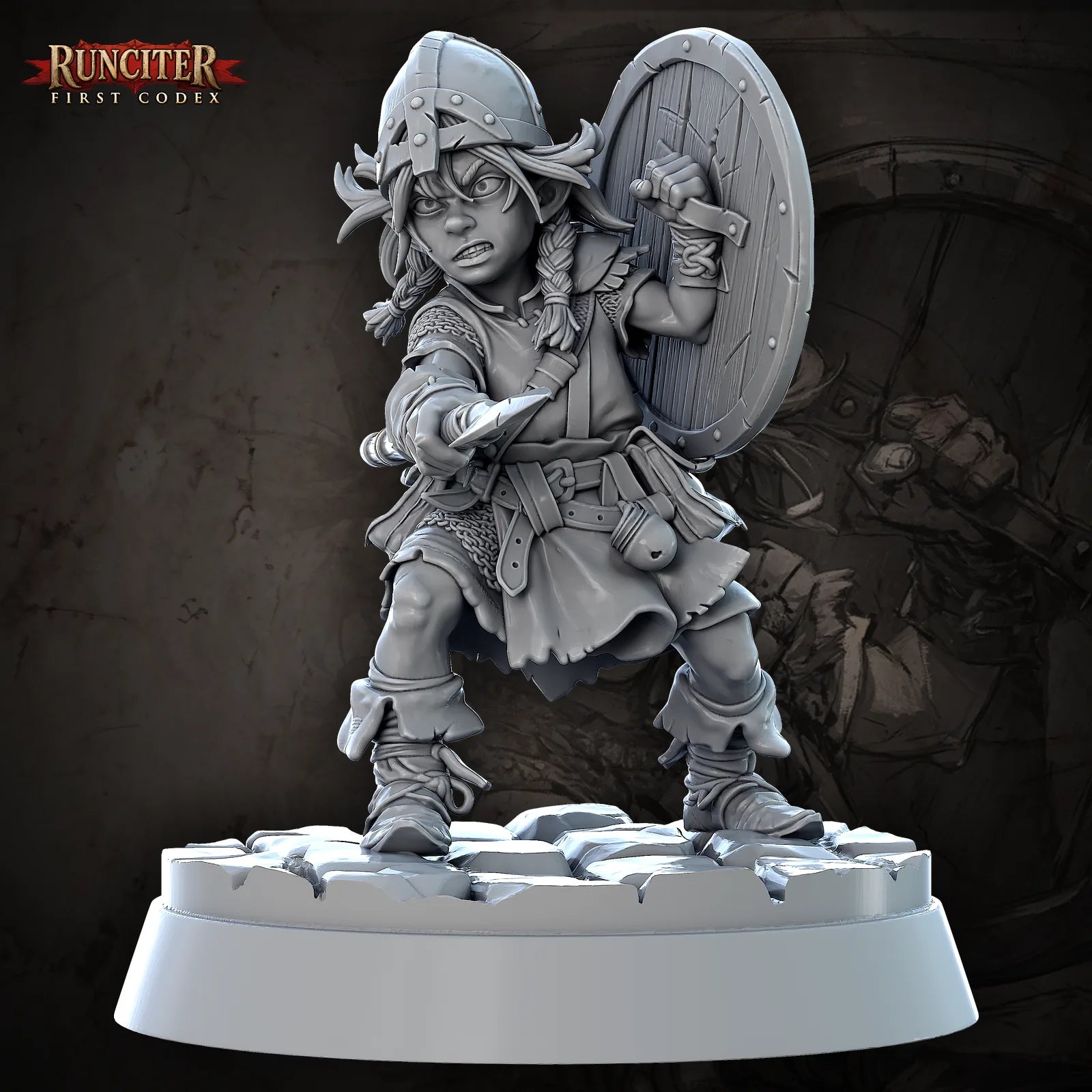 Bramble Buckhearth · Female Halfling Fighter