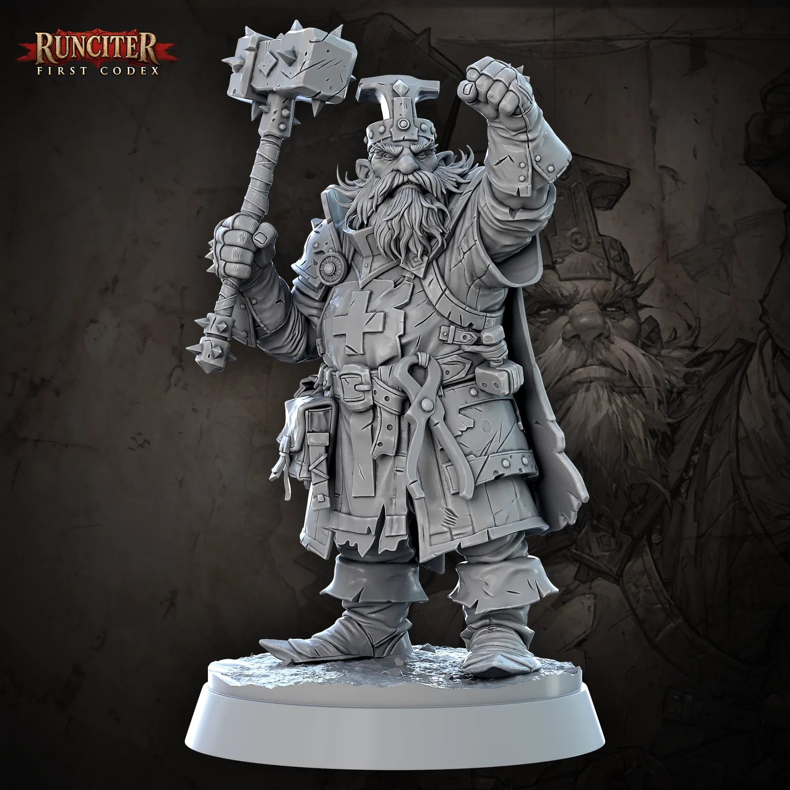 Runelock Stonefist · Male Dwarf Cleric