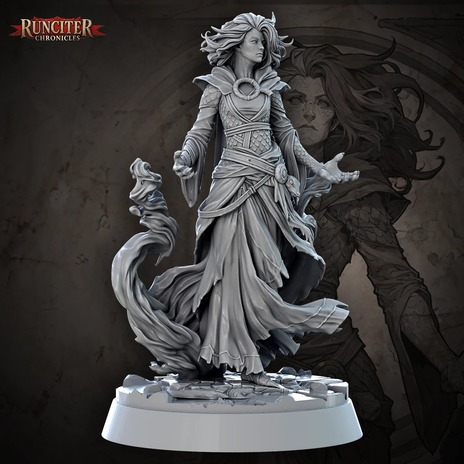 Syllis Shadeheart · Female Yuan Ti Sorcerer