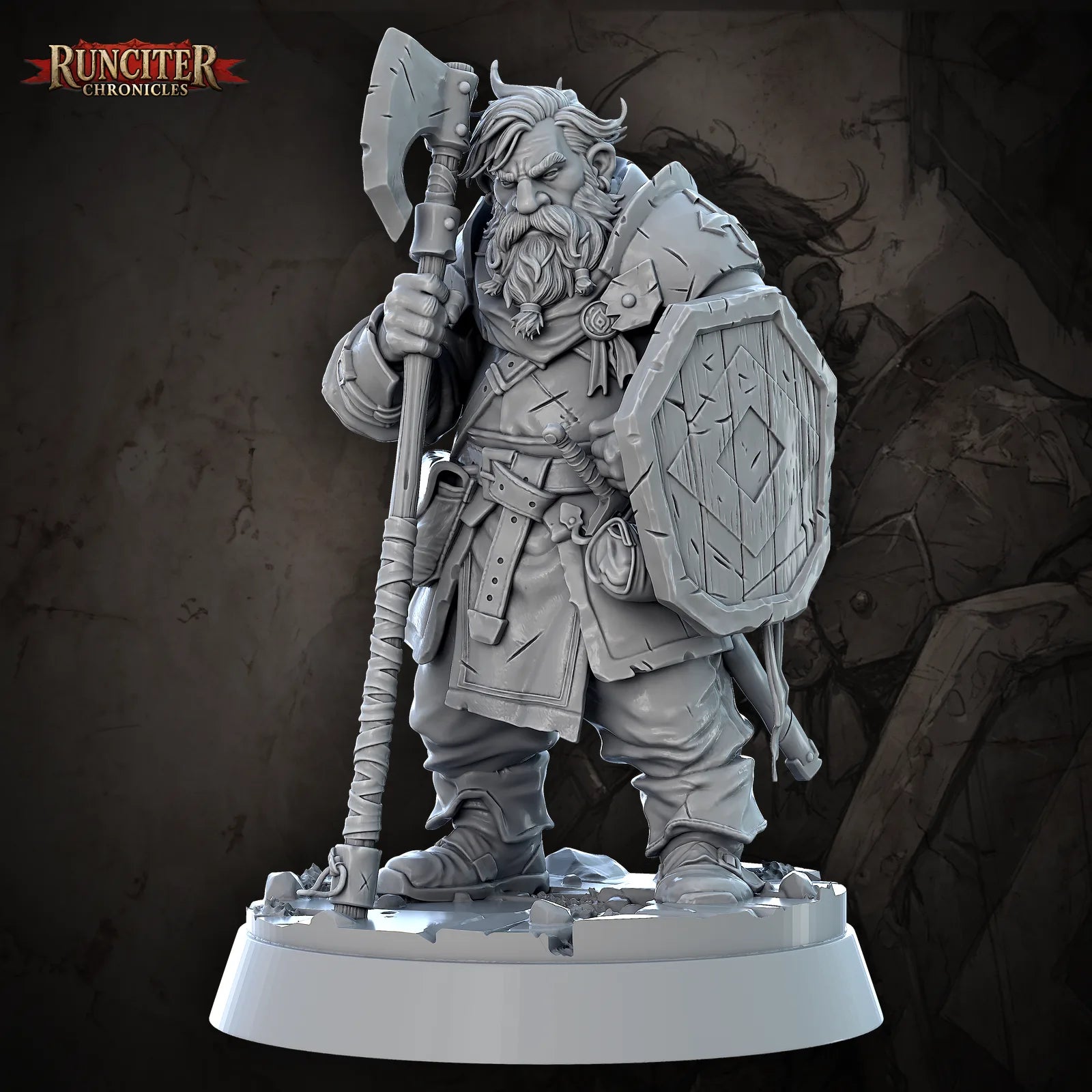 Flint Ironhide · Male Dwarf Fighter