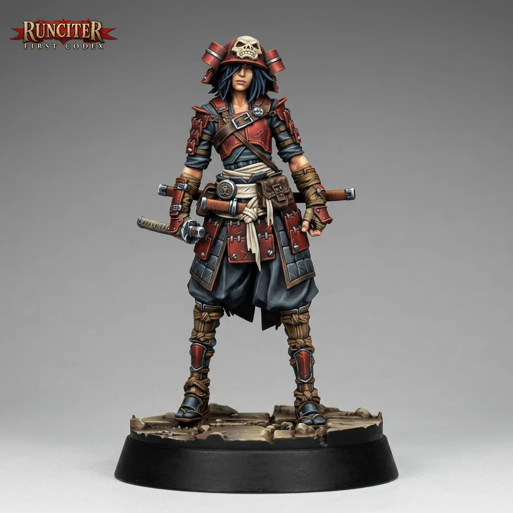 Midori of the Obsidian Blade · Female Human Fighter