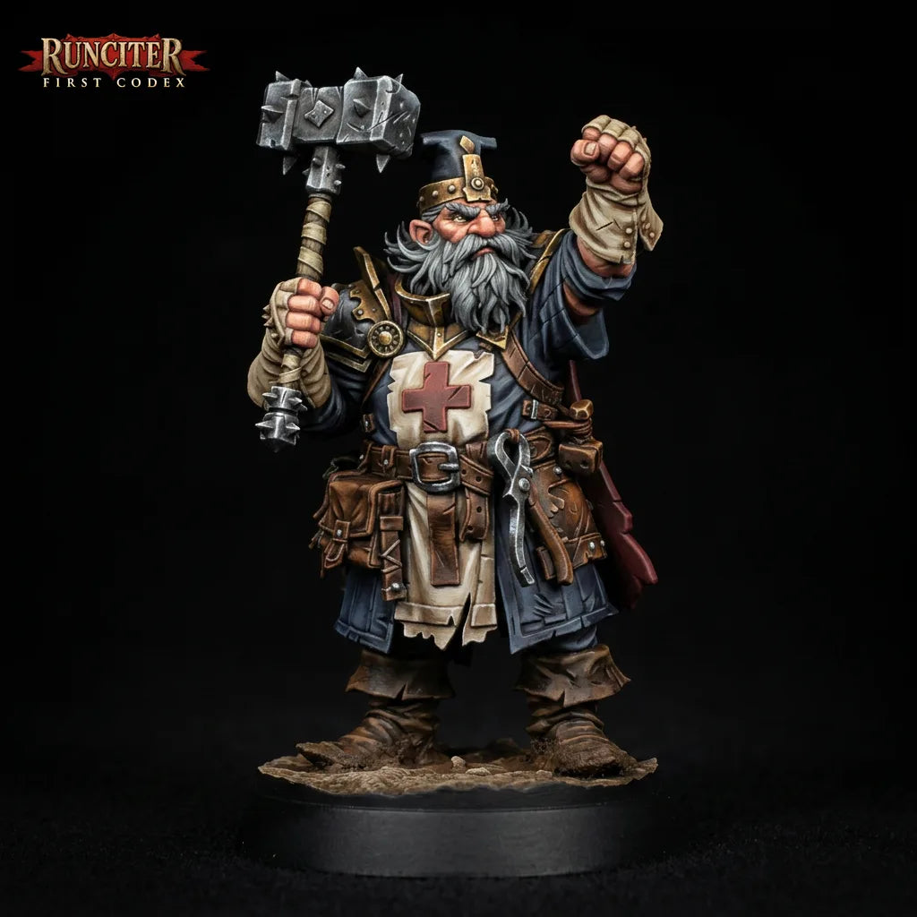 Runelock Stonefist · Male Dwarf Cleric