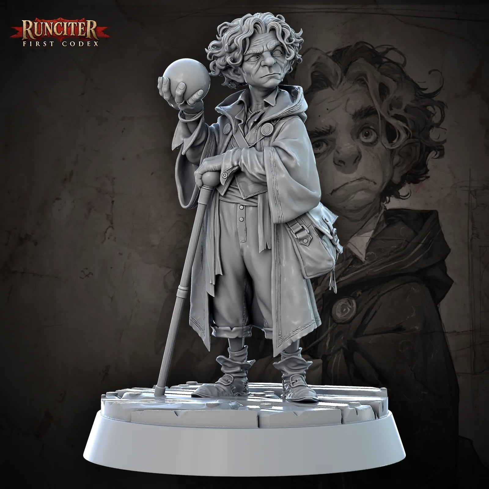 Bramblefoot Fizzwick · Male Halfling Sorcerer