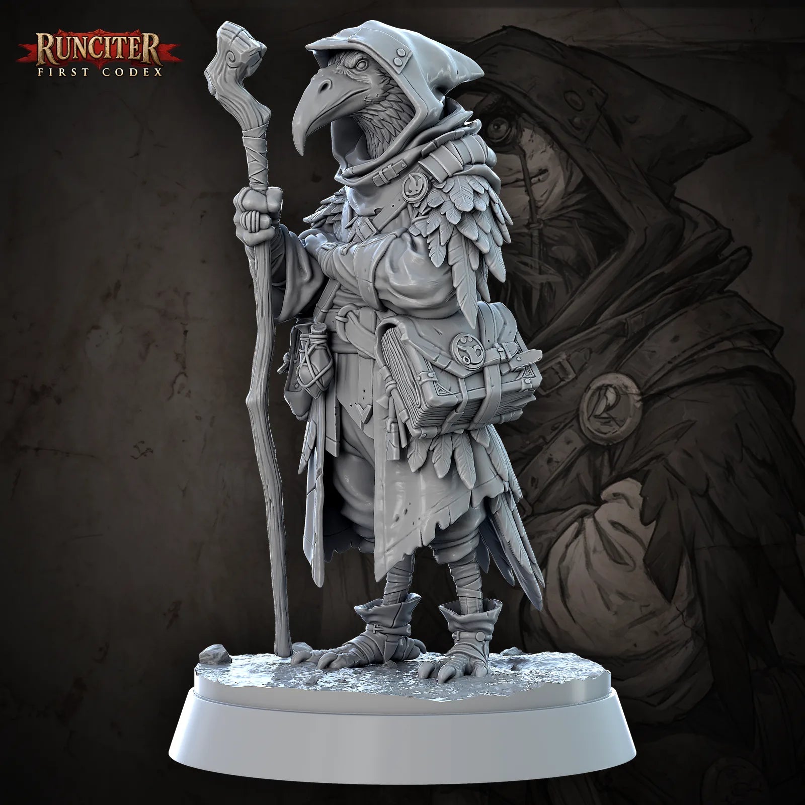 Corvina Whisperwing · Female Kenku Wizard
