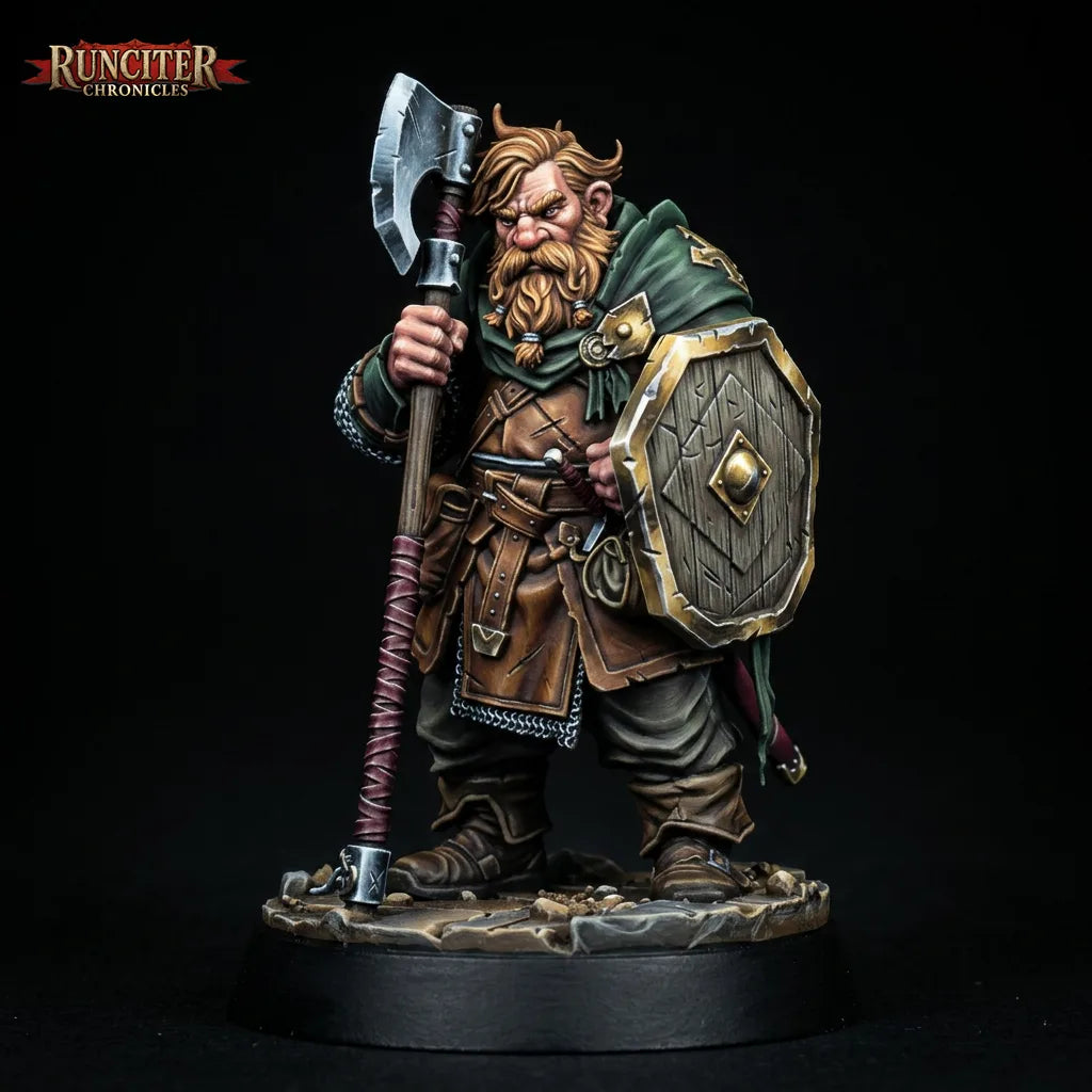 Flint Ironhide · Male Dwarf Fighter