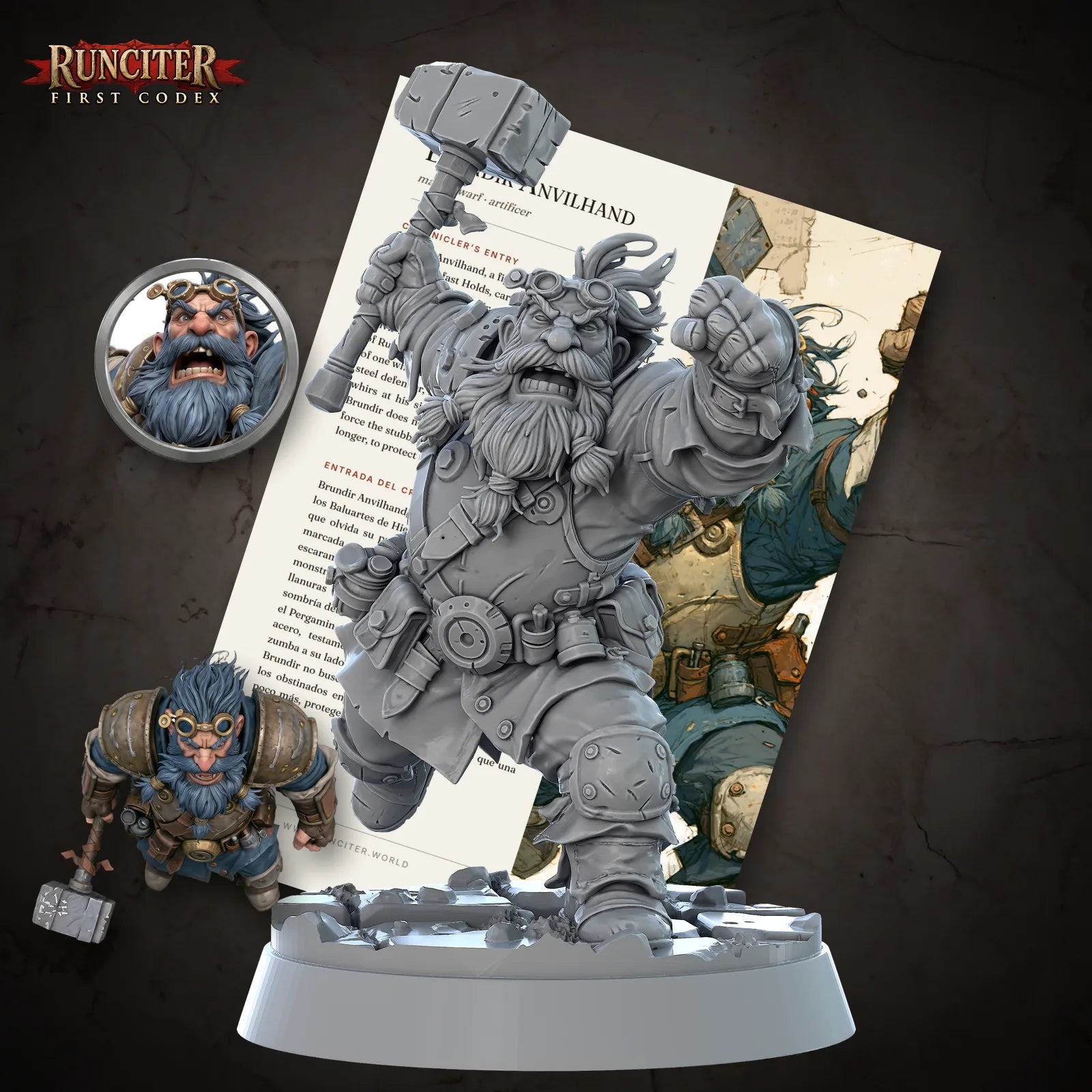 Brundir Anvilhand · Male Dwarf Artificer