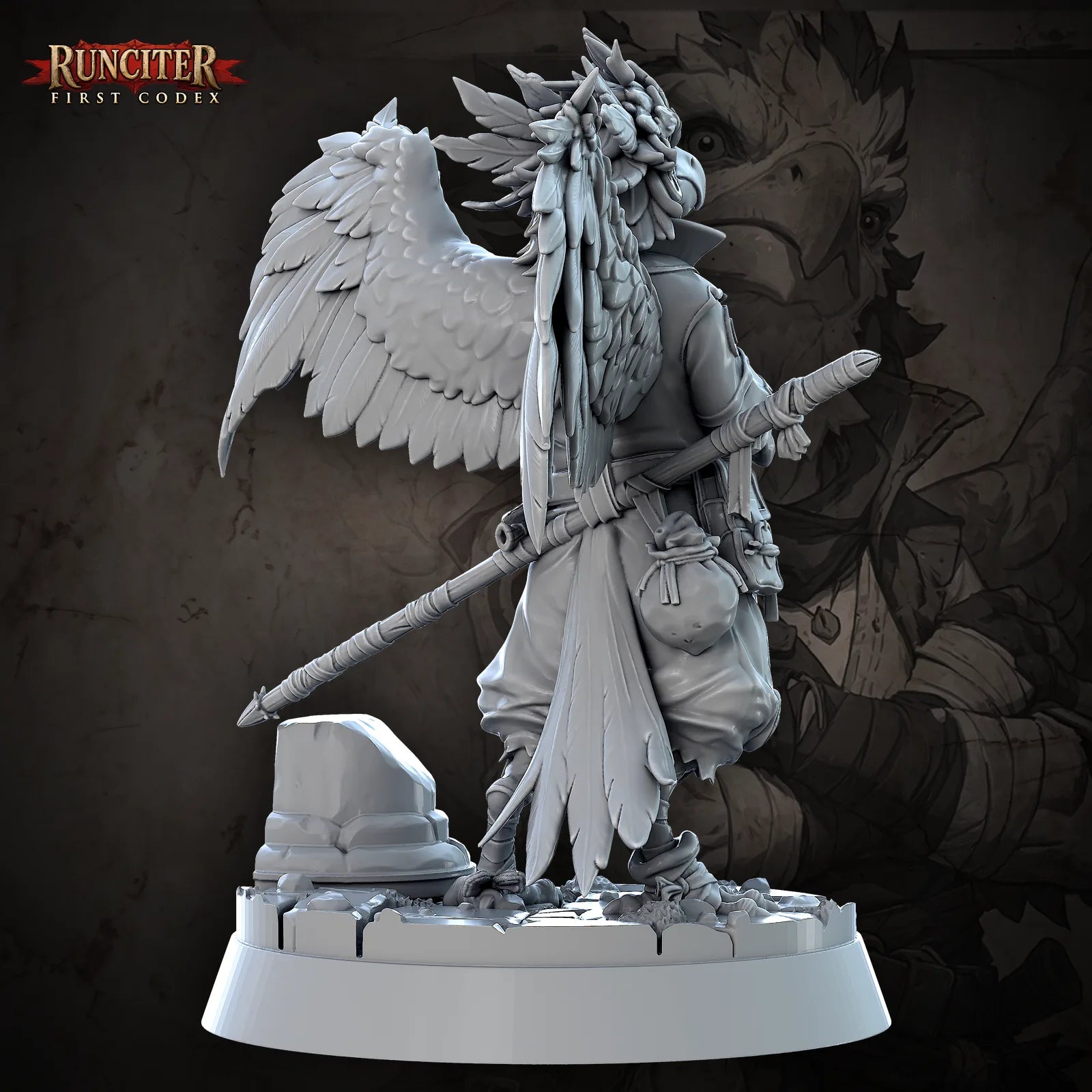 Kestrel Featherfall · Female Aarakocra Monk