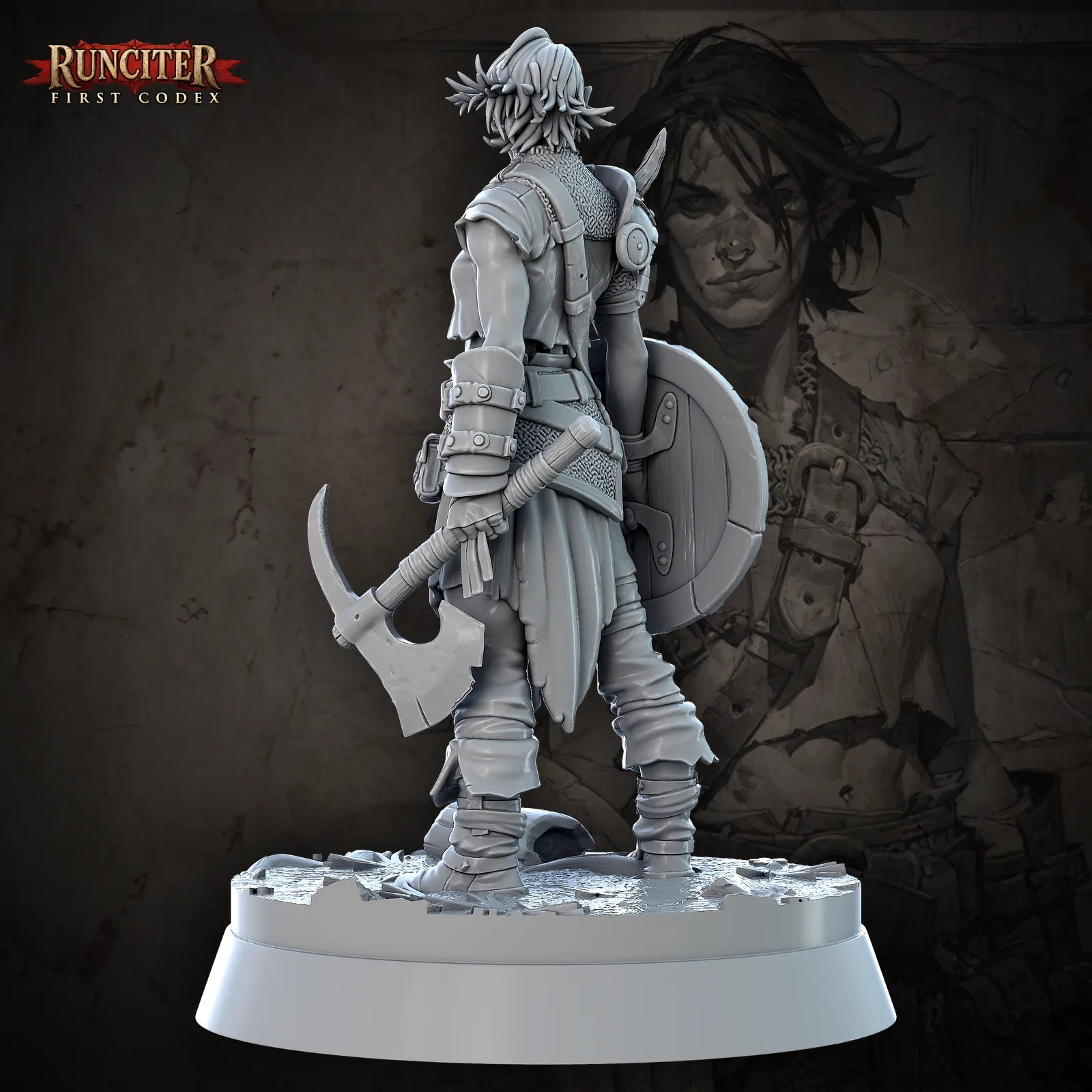 Onyx Chain · Female Half Orc Fighter
