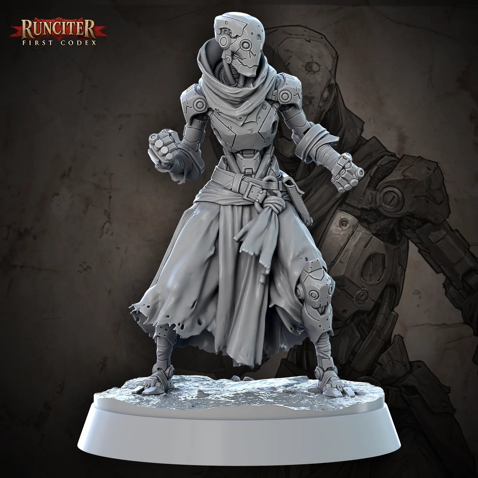 Aura, the Bronze Whisper · Female Warforged Monk