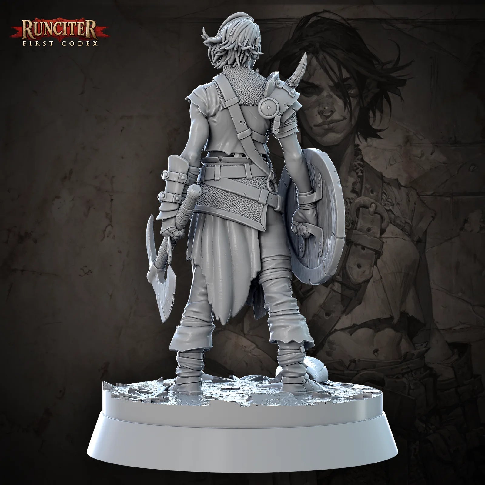 Onyx Chain · Female Half Orc Fighter