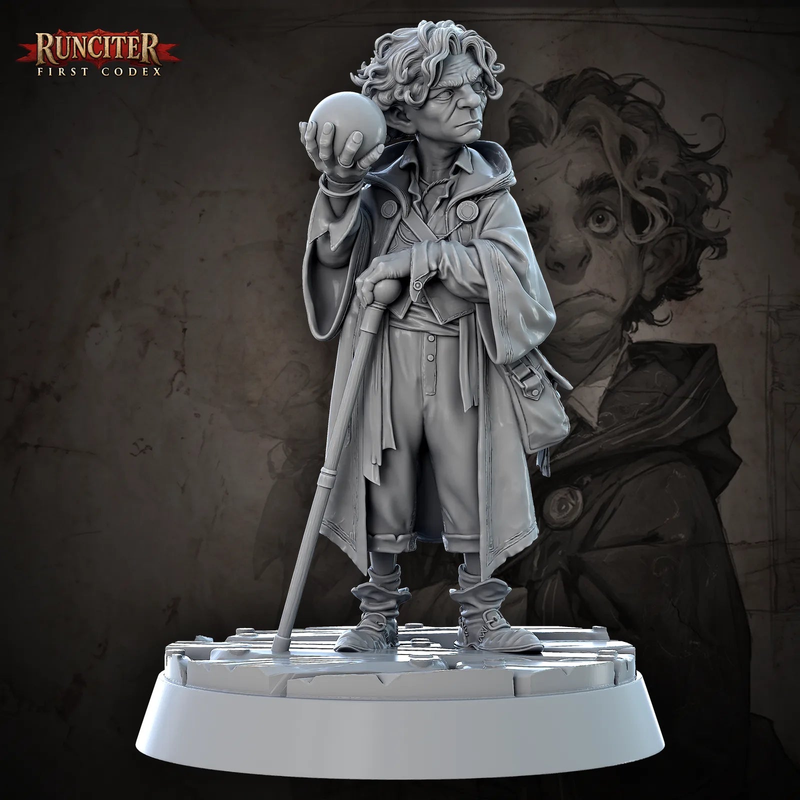 Bramblefoot Fizzwick · Male Halfling Sorcerer