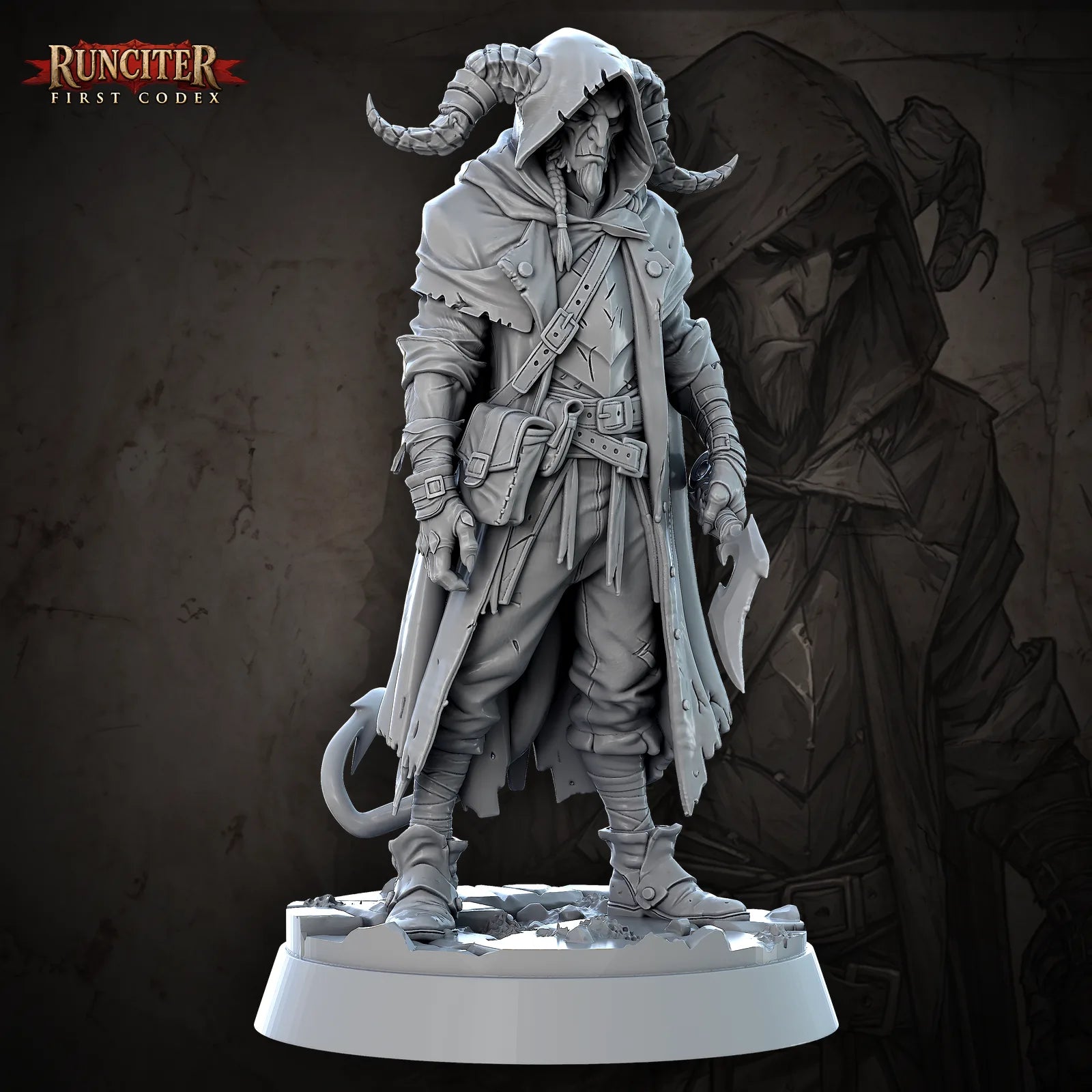 Karnak, the Crimson Shade · Male Tiefling Warlock