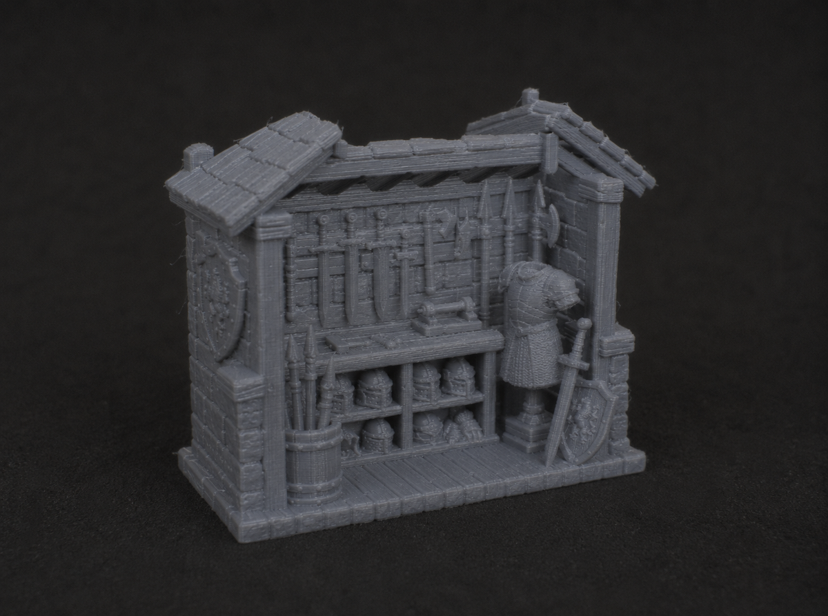 Armourer's workshop shed, further detail