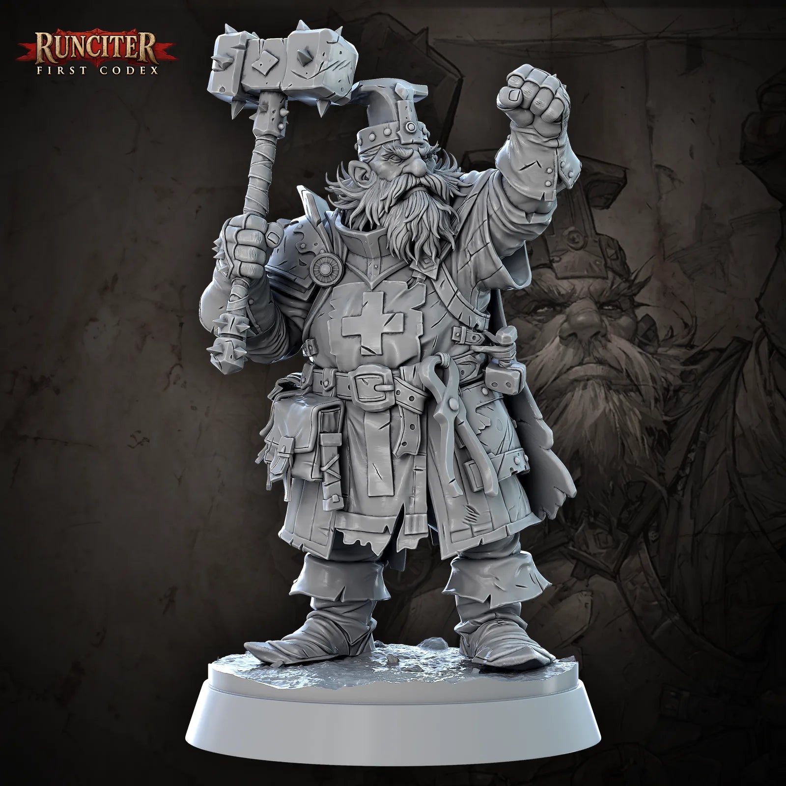 Runelock Stonefist · Male Dwarf Cleric
