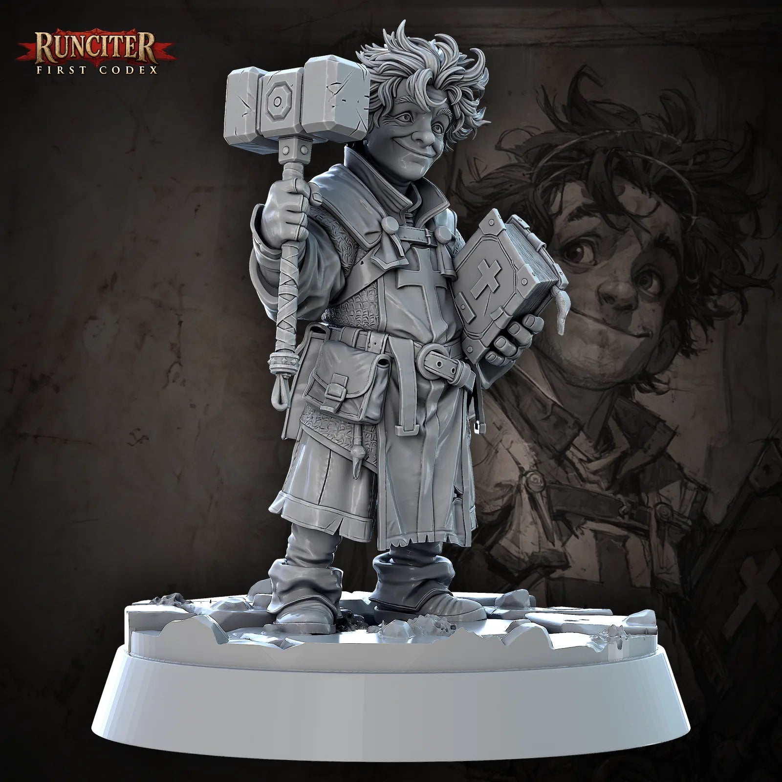 Finnian Hearth · Male Halfling Cleric