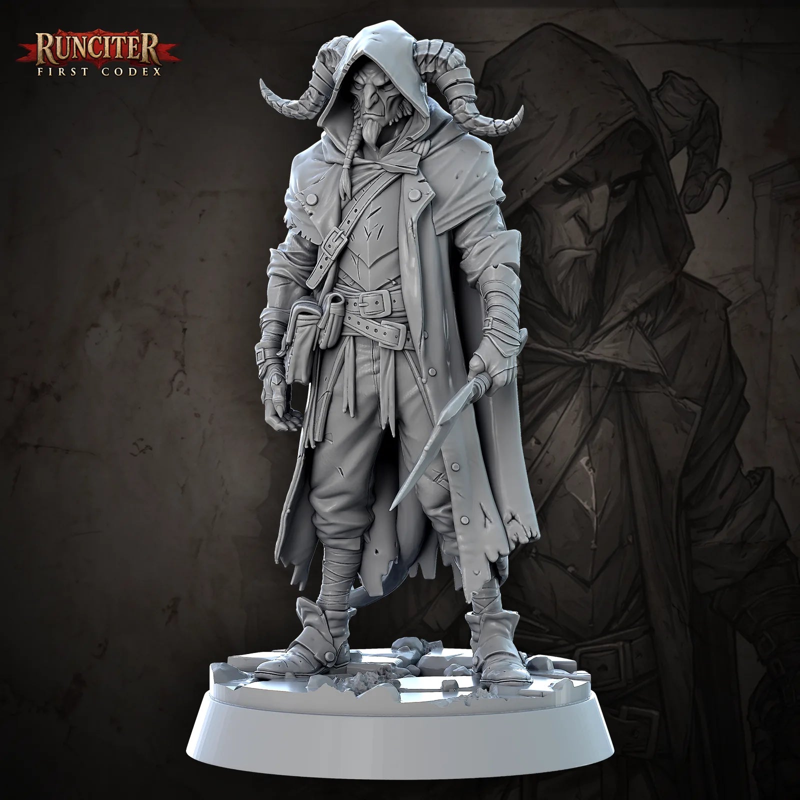 Karnak, the Crimson Shade · Male Tiefling Warlock