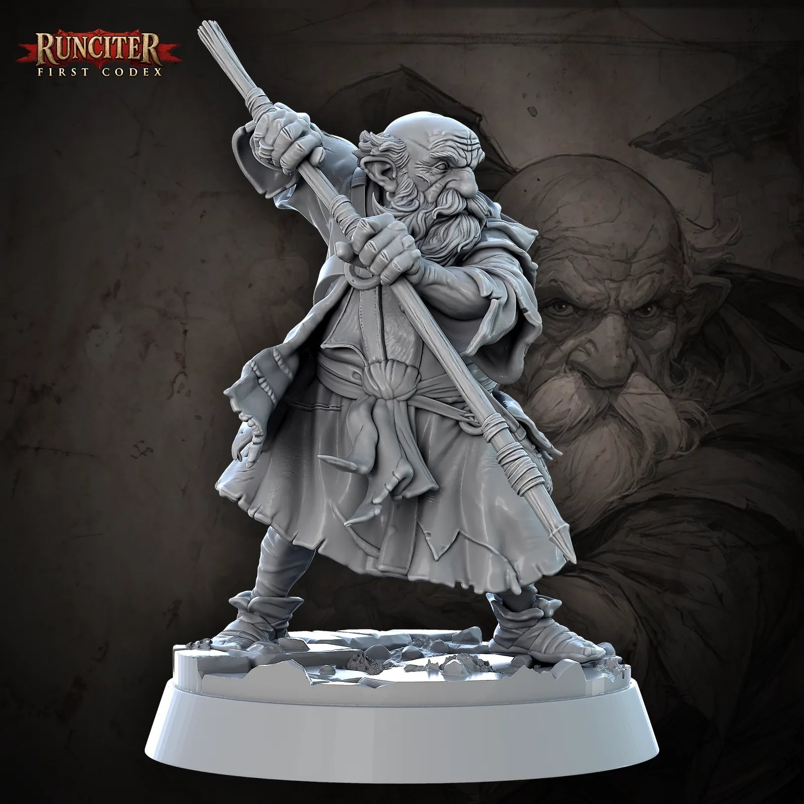 Karnash Stonehand · Male Dwarf Monk