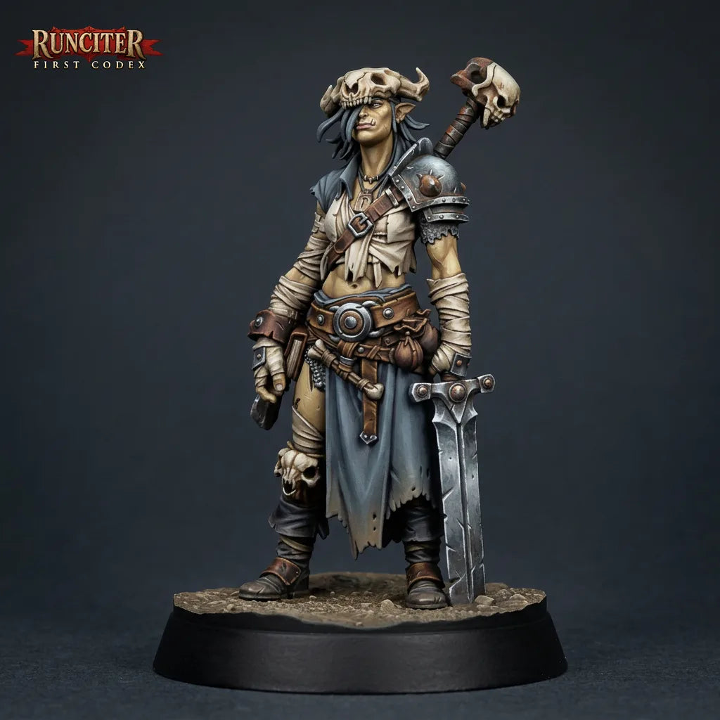 Ursa Skullbearer · Female Half Orc Fighter